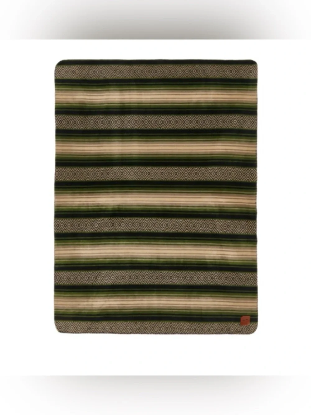 NWT - Slowtide Oso Polar Fleece Blanket Forrest Green Black 50x66